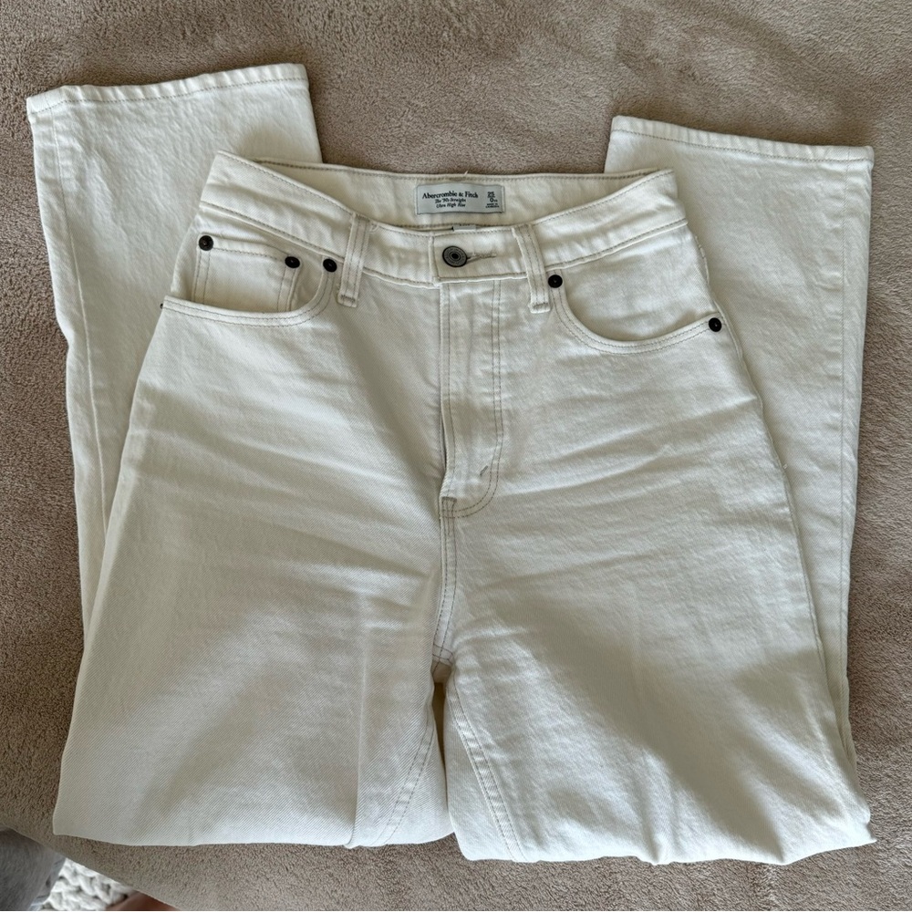 Abercrombie curve love 90’s ultra high rise straight jean